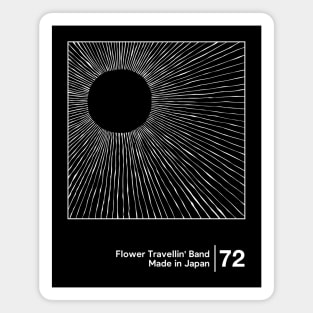 Flower Travellin' Band - Minimal Style Artwork Magnet